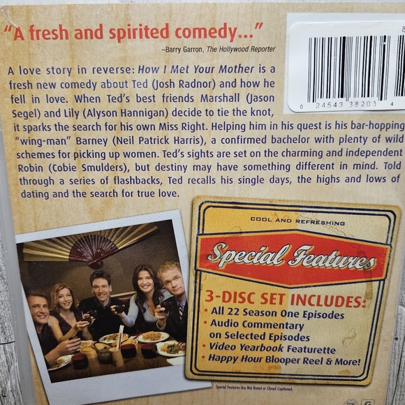 How I Met Your Mother Season 1 DVD 3-Disc Set The Complete First Season - Picture 5 of 6